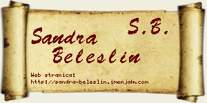 Sandra Beleslin vizit kartica